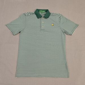 Masters Augusta National Green Striped Boys Golf Shirt Polo